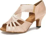 Ballroom Dance Shoes Women Latin Salsa Practice Dancing Comfortable...