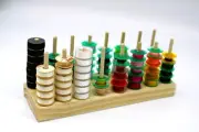 Wooden Sewing Machine Bobbin Organizer Storage Holds 112 Bobbins! 8x2.75x3.5"