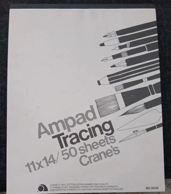 Amped Tracing Paper Q1x14/50 Sheets Crane's
