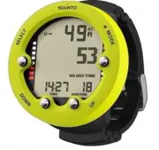 Suunto Zoop Novo Scuba Dive Computer Wrist Top Computer Easy Read Display Lime