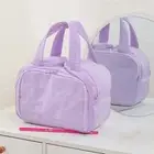 PVC Solid Color Cosmetic Bag Kawaii Make Up Pouch Bag Kids