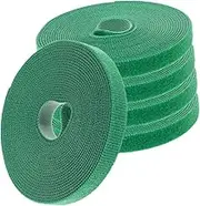 BRIGHTFUFU 5 Rolls of Strong Hook and Loop Cable Ties Organiser Strips for Cord Management Indoor Outdoor Use