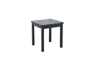 Leichardt Side Table Black Powder Coated Steel Frame Melamine Board