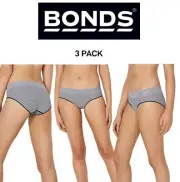 Bonds Womens Seamless Midi Super Soft Stylish and Supported Brief 3 Pack WVGYA