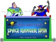 Disney World Buzz Lightyear Space Ranger Spin Sign Scrapbook Paper Die Cut Piece