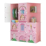 Portable Cubes Wardrobe Clothes Closet Storage Shelf Cabinet Organiser Castle