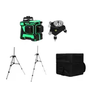 Laser Level Green Self Leveling Tripod 12 Line 360° Rotary Cross Measure Tool