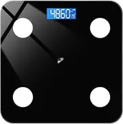 Digital Body Weight Bathroom Scale, Body Fat Scale Digital Weight Scale Bathroom Weighing Fat Scale Household Highly Accurate(Black)