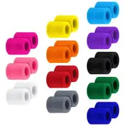 12 Pairs Kids Wristbands Sweatbands Colorful Sports Wrist Sweat Bands Athletic