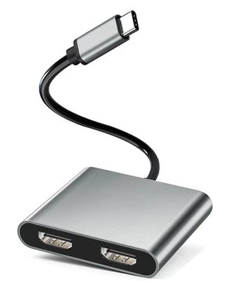 HDMI Adapter for Dual Monitors,USB C to HDMI Converter, Type C to HDMI Dual M...