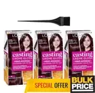 L'Oreal Casting Creme Gloss 515 Chocolate Hair Color 3-Pack Ammonia Free