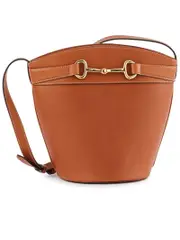 Celine Crecy Bucket Bag in Tan Natural Calfskin