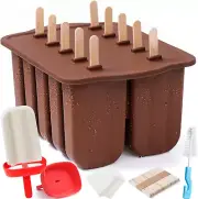 10 Cavity Large Silicone Popsicle Molds Silicone Popsicle Holders/Popsicle Drip