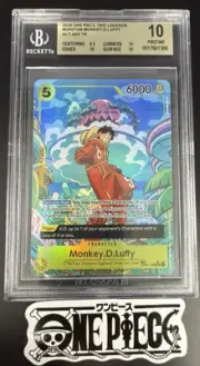 BGS 10 One Piece TR OP07-109 SR* Monkey.D.Luffy Alt Art - English - Two Legends