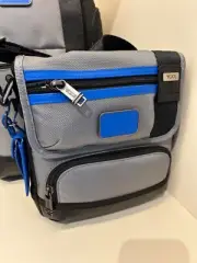NEW Tumi Fremont KERBY Sling Crossbody Bag - GREY w/ GLACIER BLUE