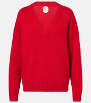 [Jardin des Orangers] Jardin des Orangers Wool and cashmere sweater AU 14 red