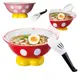 日本迪士尼DISNEY米奇米妮拉麵碗附湯匙｜陶瓷碗泡麵碗耐高溫米奇造型碗湯碗丼飯碗正版授權