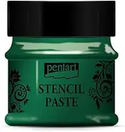 Stencil Paste 50ml Green, Mixed
