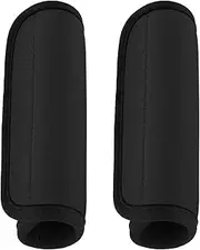 Yolev 2 Pack Luggage Handle Wraps for Suitcase, Bright Color Comfort Soft Handle Covers Suitcase Luggage Handle Wrap Luggage Tag Wraps Travel Accessories (Black)