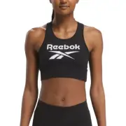 Reebok Womens RI Black Cotton Racerback Strap Bralette Bra Plus Size 3X