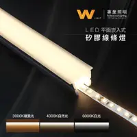 在飛比找蝦皮商城優惠-LED 客製化 無光點 防水高亮 崁入式矽膠線條燈 12V 