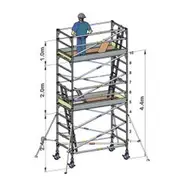 OLDFIELDS 4.4x2.4x1.2M D - 2 WD Scaffold Pro Series Mobile Tower TP12244402