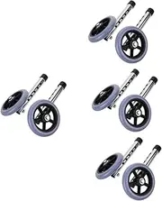 FRCOLOR 4 Pairs Walker Wheel Multipurpose Universal Wheel Walker Replacement Walkers for Seniors Walk Chair Wheels Walker Casters Walkers Feet Parts Wheelchair Front Wheels Stainless Steel