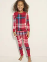 SOMA KIDS PAJAMAS UNISEX Plaid Red Size 10- NWT FAMILY PJs