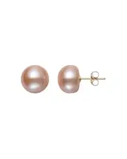Bloomingdale's Fine Collection Pink Cultured Freshwater Pearl Stud Earrings in 14K Yellow Gold