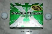 SRIXON MARATHON SOFT 2 DOZEN White GOLF BALLS United Kingdom FREE 2 Dozen TEES