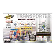 579pc Construct IT DIY 5in1 Transporter Truck Toy w/Tools STEM Build Kit Kids 8+
