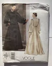 VOGUE AMERICAN DESIGNER #2714 OSCAR de la RENTA Opera Coat PATTERN 6-8-10 UCFF