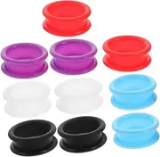 Pet Scissor 10pcs Silicone Scissor Finger Rings Grooming Clipper Shear Grips for Hairdressing Barber Dog Puppy