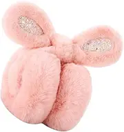 [WESIEVYA] Lovely Winter Earmuff for Boys and Girls Sequined Rabbit Ear Covers Windproof Comfortable