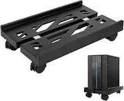Computer Tower Stand,Adjustable Computer Tower Stand,Heavy-Duty Desktop Stand with Rolling Caster Wheels,Computer Cart for Gamers and Students,Ventilated Computer Tower Stand PC Tower Stand