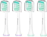 Senyum Toothbrush Replacement Heads for Philips Sonicare Replacement Heads Compatible with Sonicare Replacement Heads, 4 Pack
