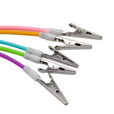 5 Pcs Dental Flexible Cord Bib Clips Napkin Holder With Silicone Tubes 5 Colors