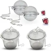 Ultrasonic Cleaner Basket, Granmagazz 4 Pack Stainless Steel Mesh Basket Fine Mesh Parts Cleaning Basket with Lock and Hook Small Parts Jewelry Cleaning Basket for cleaning jewellery, rings
