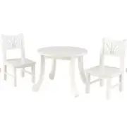 NEW KIDKRAFT WHITE TABLE CHAIR SET FOR 18" DOLL DOLL SET