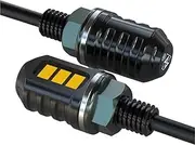 Motorcycle Indicators Flowing Turn Signal Lights SPIRIT BEAST For Su&zu&ki Motorcycle 12V Turn Signal Light LED Light Daytime Running Light(M5 Black)