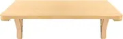 Wall Mounted Folding Computer Desk Wooden Table with Wood Bracket for Home Office Study Kitchen Load Capacity 70KG