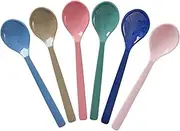 Cherie Mimi-rice Melamine Short Spoon, 6 P./A, New York Minute Colors