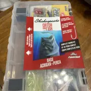 Shakespeare Catch More Fish BASS Fishing Kit With Tackle Box Combo NEW