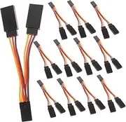 Vaguelly 10Pcs Rc Extension Cable Line Cord for Rc Car Helicopter Flexible Male to Female Extension Wire Lightweight Compact Design for Model Connection