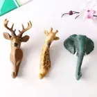 Giraffe Vintage Resin Wall Coat Rack Creative Coat Hat Hanging Hook Wall