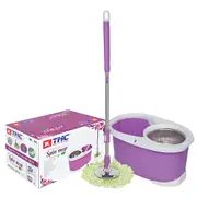 THC 360 Spinning Mop Bucket Easy Clean 2 Free Spin Mop Heads - Replacement Mop Head