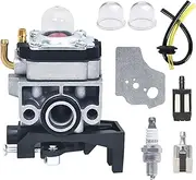 Carburettor for Honda GX25 GX35 HHB25 UMS425E UMK425E UMK435E FG110, JRISBO Engine Replacement Parts Brush Cutter Accessories Leaf Blower Carburettor Replacement with Gasket, Spark Plug, Petrol Filter