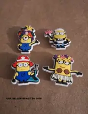 Croc Charms Minons Mixed lot of Minons 4 pieces USA SELLER M3 (Charms Only)
