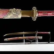 Generic 108cm Medieval Hell Devil True Japanese Katana True Steel Kung Fu Full Tang Sword Martial Arts Samurai Combat Ready Sharp Weapons Training Katana