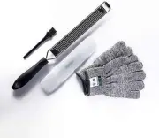 Zester Lemon Zester Parmesan Grater Stainless Steel, Protective Cover